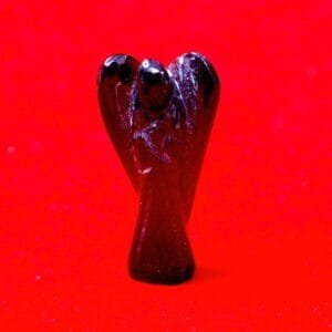 Black Tourmaline Angel Figurine – Divine Protection & Grounding Energy