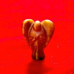 Tiger Eye Angel Figurine – Courage, Confidence & Divine Protection