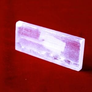 Selenite Lustreveil – Sacred Purification & Charging Plate (Small Rectangle)