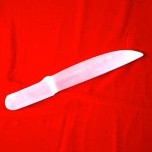 Selenite Lustreveil – Ritual Cleansing Blade