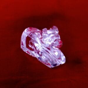 Clear Quartz Nandi – Sacred Guardian of Devotion & Strength