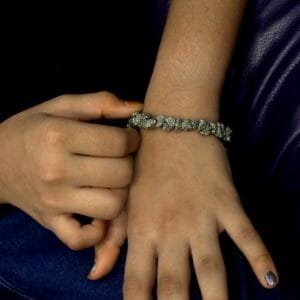 Raw Pyrite Bracelet – Pyrite Bracelet for Wealth, Confidence & Protection