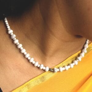Howlite Necklace – Calmness, Clarity & Overthinking Control