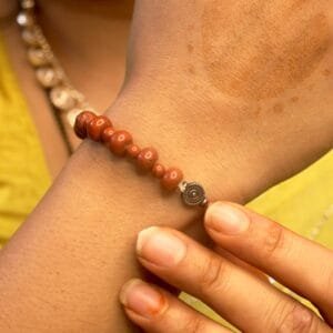 Red Jasper Bracelet for Stability – Flat & Round Beads for Strength & Grounding