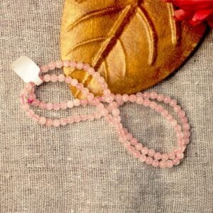 Rose Quartz Anklet for Emotional Healing & Self-Love