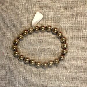 Golden Hematite Bracelet 8mm – Grounding, Stability & Discipline