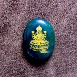 Lakshmi Green Jade Zibu Coin for Abundance, Stability & Grace