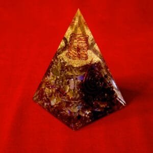 Labradorite Orgonix Pyramid for Intuition, Focus & Mental Shielding