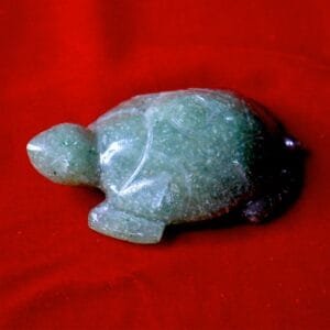 Green Aventurine Turtle Figurine – Kurma Stability, Luck & Prosperity Energy - 117g