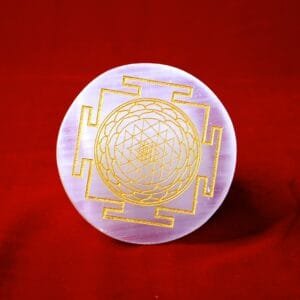 Selenite Lustreveil – Sacred Purification & Charging Plate (Large Round)