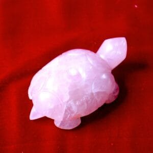 Rose Quartz Turtle Figurine – Kurma Stability, Love & Harmonious Energy - 99g