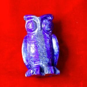 Lapis Lazuli Owl Figurine – Lakshmi Wisdom, Clarity & Prosperity Insight - 69g