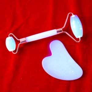 Opal Lustreveil – Ritual Gua Sha & Face Roller Set
