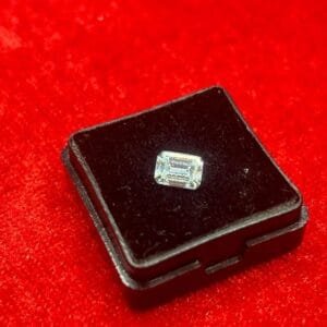 Moissanite 0.95 Carat Emerald Cut GRA Certified Gemstone