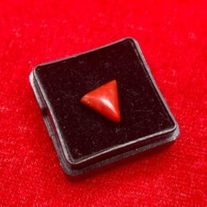 Natural Red Coral 2.70 Carat Triangle Cut – Mangal Strength & Courage Gemstone