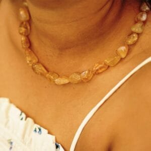 Citrine Beaded Necklace – Wealth, Abundance & Financial Growth