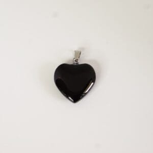 Black Onyx Heart Pendant – Protection, Strength & Emotional Stability