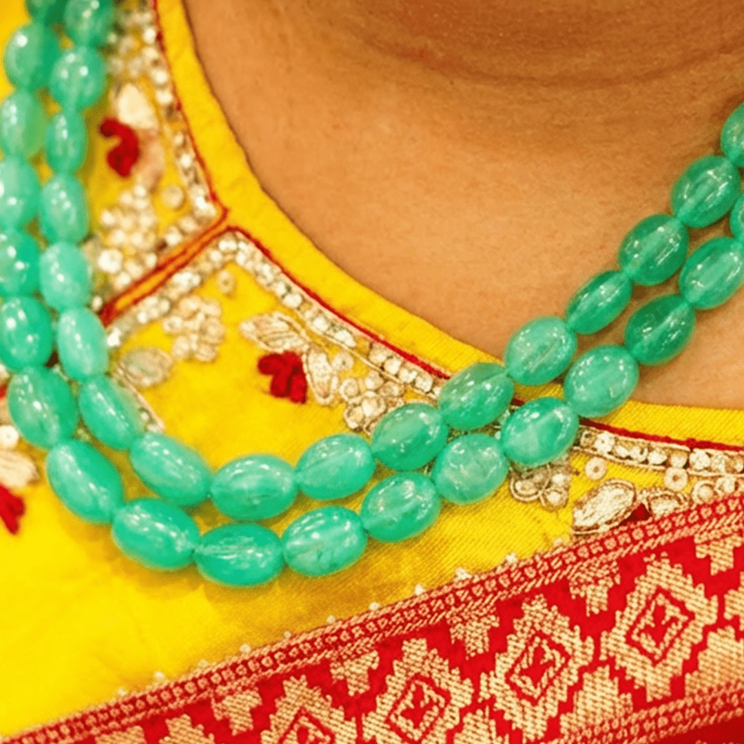 Green Onyx Double Layer Necklace – Growth, Confidence & Stability - Image 3