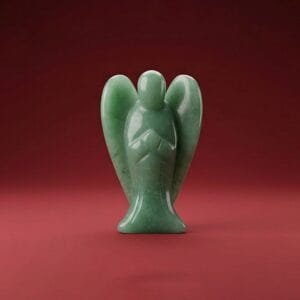 Green Aventurine Angel Figurine – Luck, Opportunity & Divine Protection