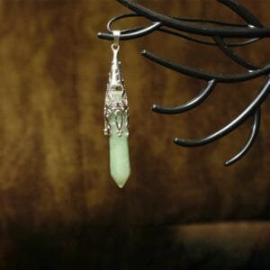 Green Aventurine Growthflow Point Pendant – Growth, Healing & Opportunity
