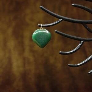 Green Jade Prosperity Heart Pendant – Wealth, Luck & Emotional Balance
