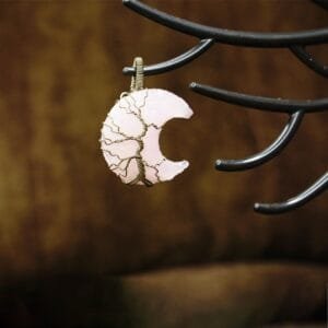 Rose Quartz Moonlife Pendant – Love, Growth & Emotional Harmony