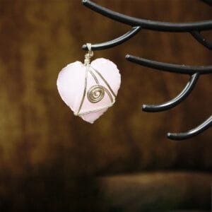 Rose Quartz Heartflow Pendant – Love, Emotional Healing & Attraction