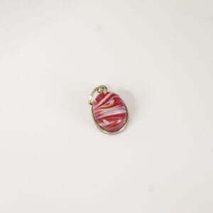 Red Banded Agate Oval Pendant – Strength, Stability & Grounding